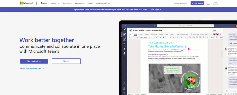 Microsoft Teams Connect page