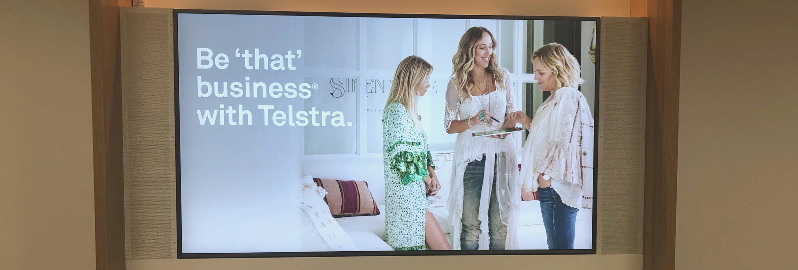 Telstra Digital Signage screen